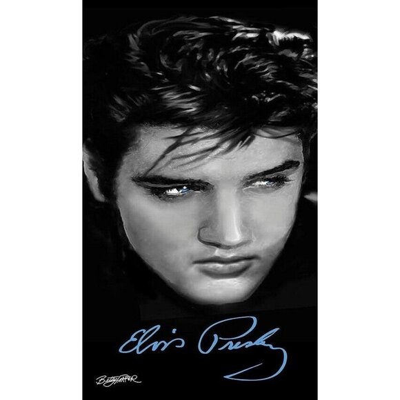 New Close Up Blue Eyes Elvis Presley Beach Bath Pool Towel 27x60 Gift Movie King - Picture 2 of 2